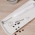 2 in 1 electric milk frother and egg beater with rechargeable design
