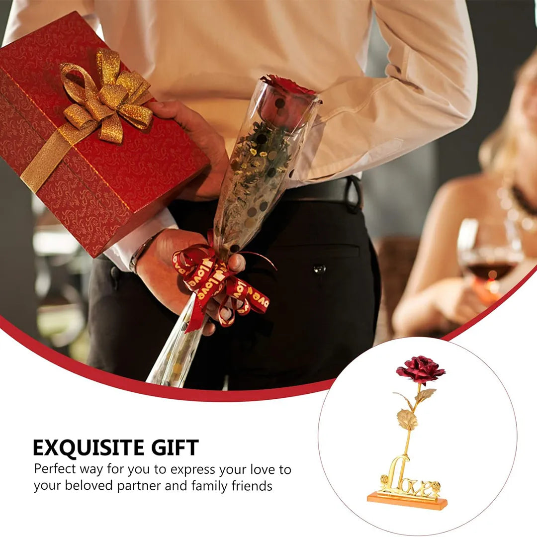 24K gold rose gift for anniversary wedding and special occasions