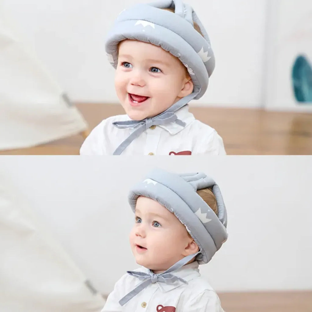 360 degree anti-collision baby helmet with secure chin strap
