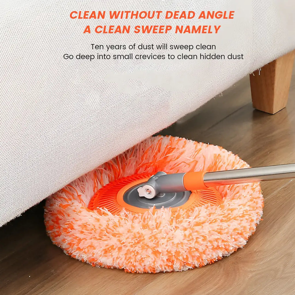 rotating mop head for corner cleaning 