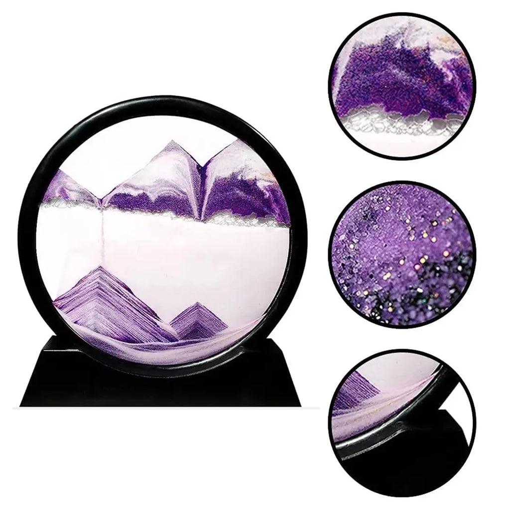 sandscape painting mountain sand timer lamp