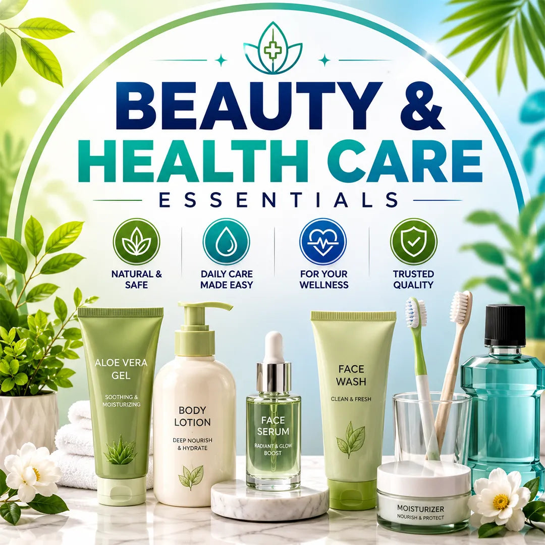 Premium beauty and health care products including skincare essentials and wellness tools.