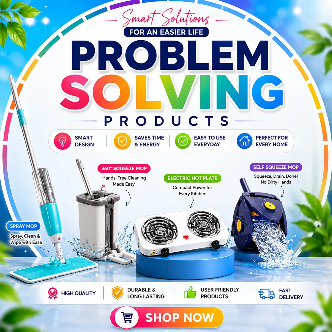 Innovative problem-solving products designed to simplify daily tasks and household routines.