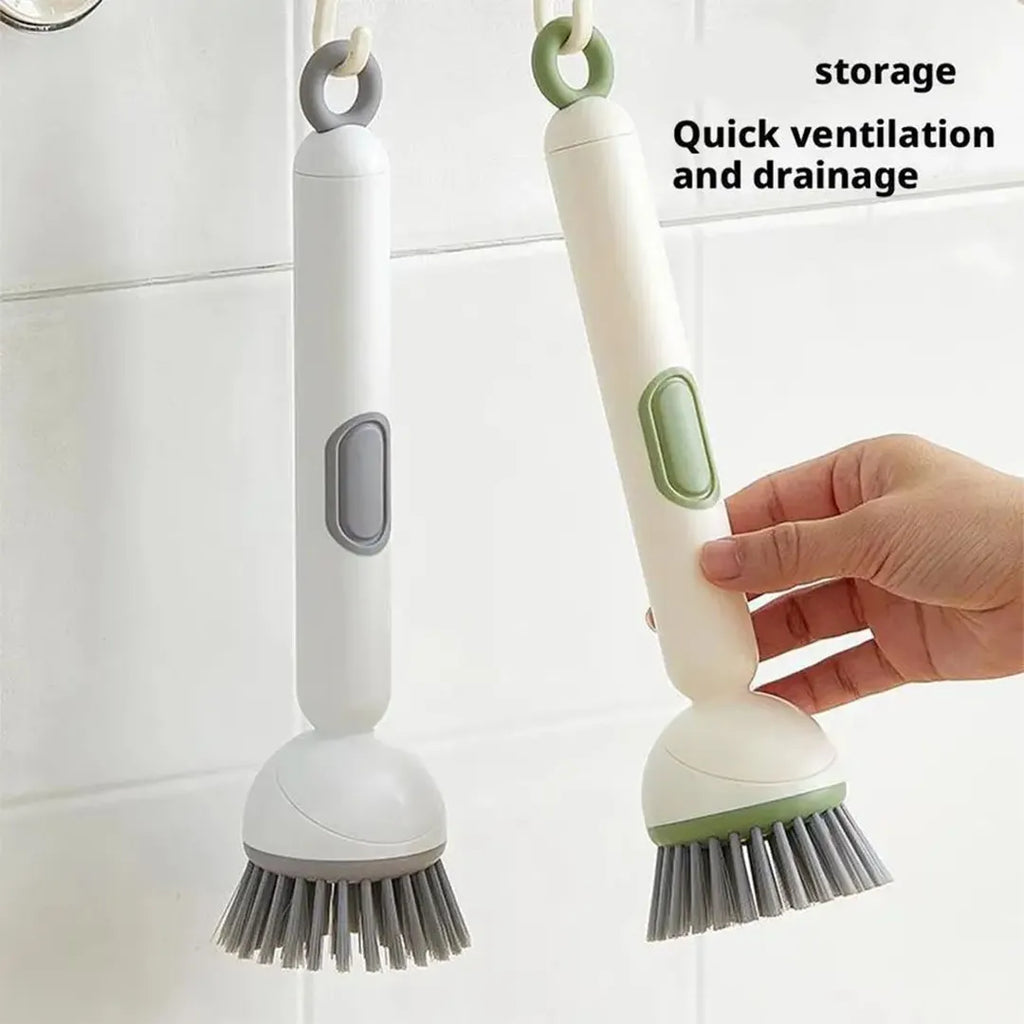 6-level adjustable handle dishwashing brush for convenient kitchen cleaning