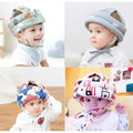 Universal baby safety bumper helmet protecting infant on hard floor