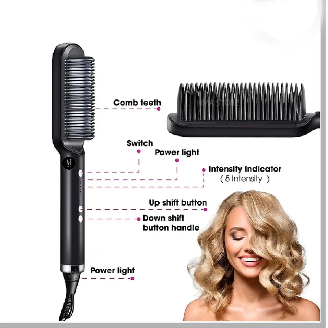 electric hair brush for frizz free and shiny hair