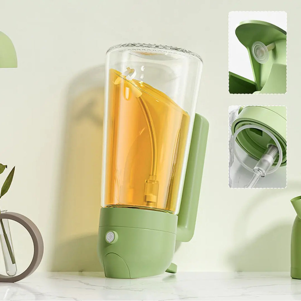 transparent oil bottle for kitchen use