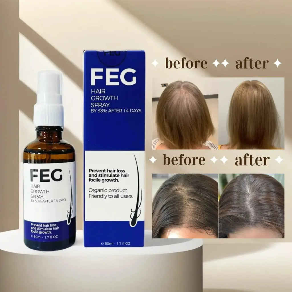 FEG PLUS hair growth spray for reducing hair loss
