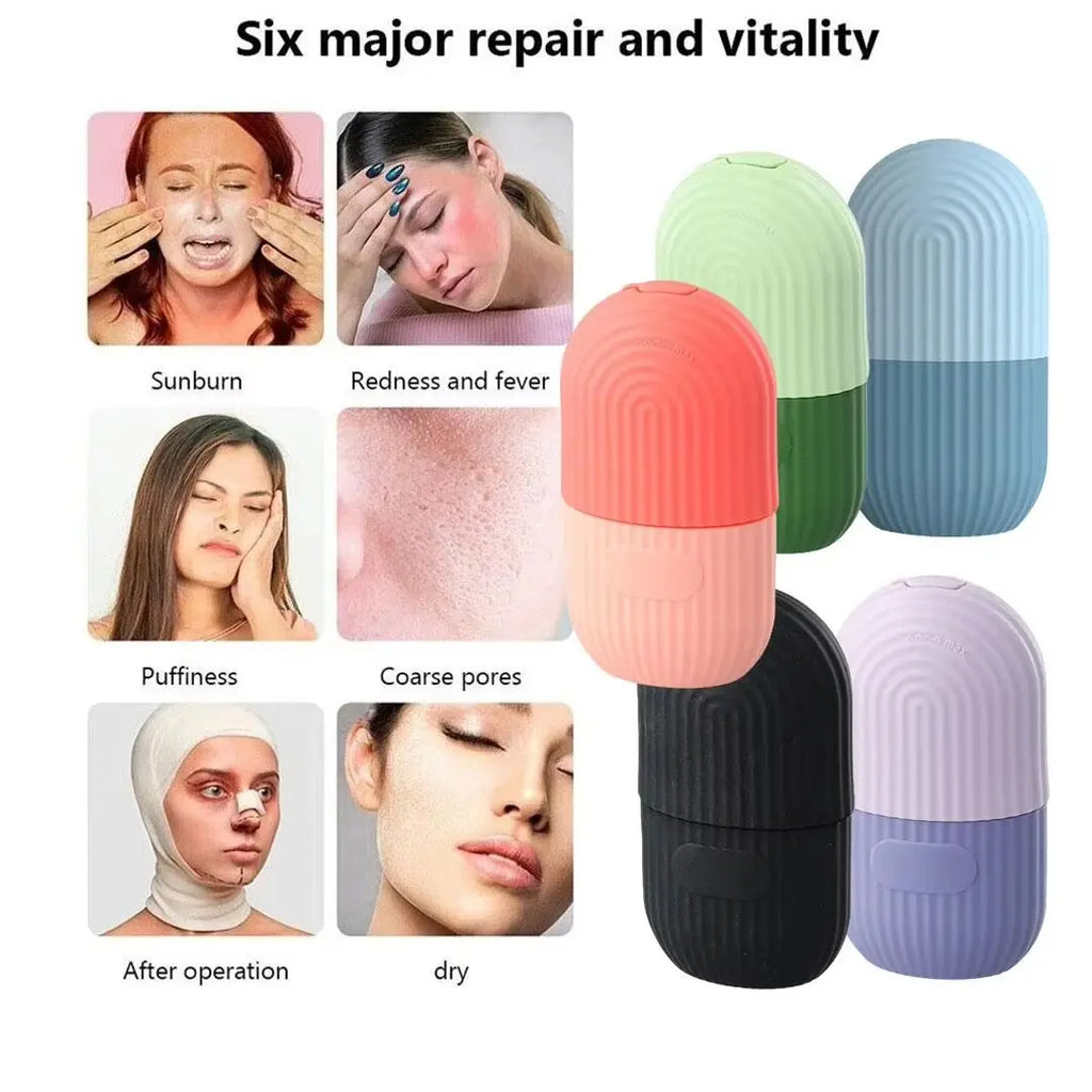 ice roller facial massager for glowing and smooth skin