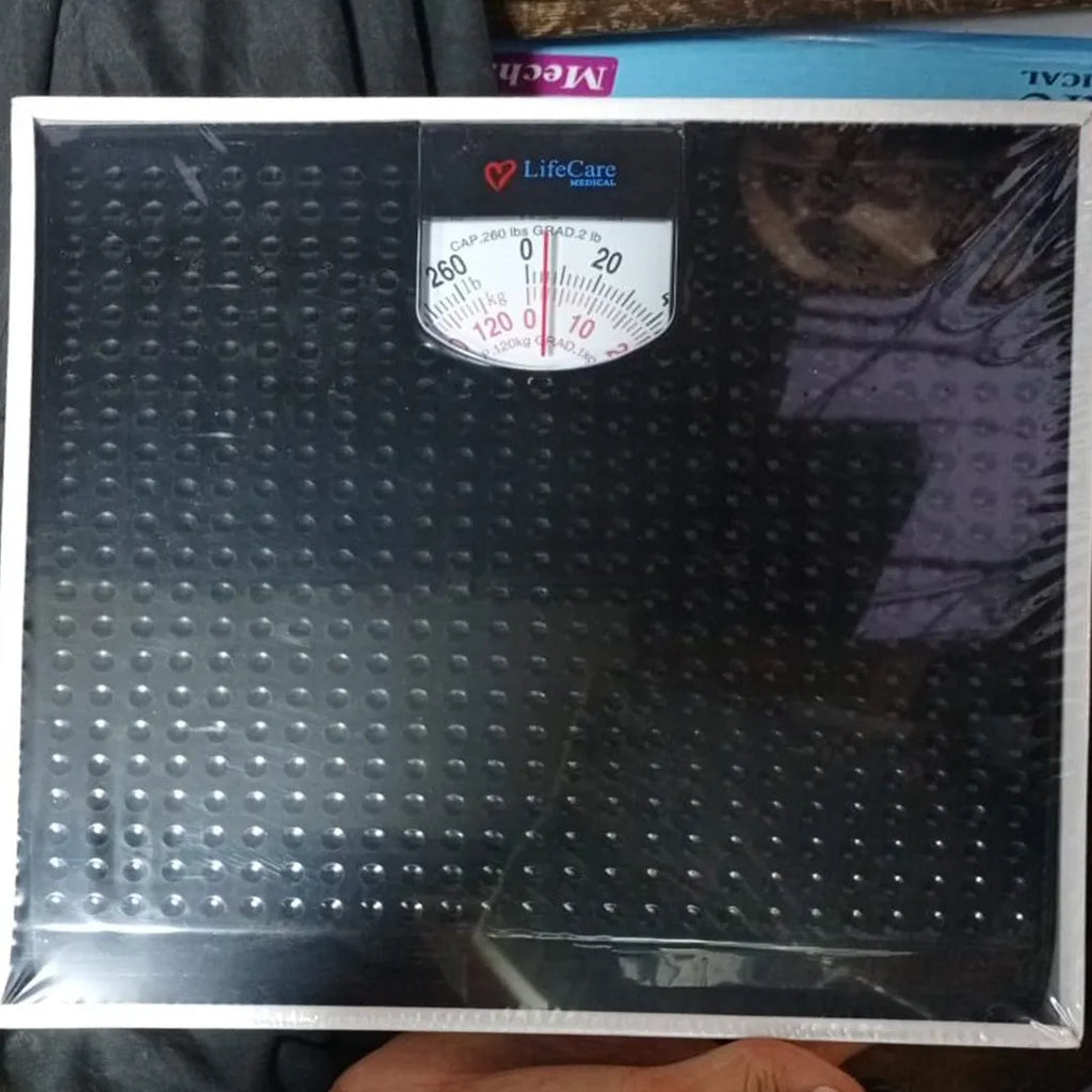 Life Care personal weighing scale with 120kg maximum capacity