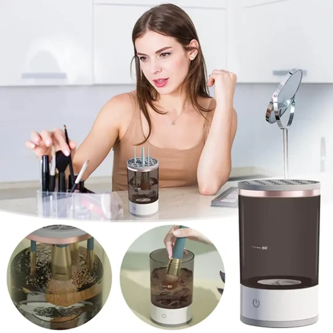 portable USB makeup brush cleaner device