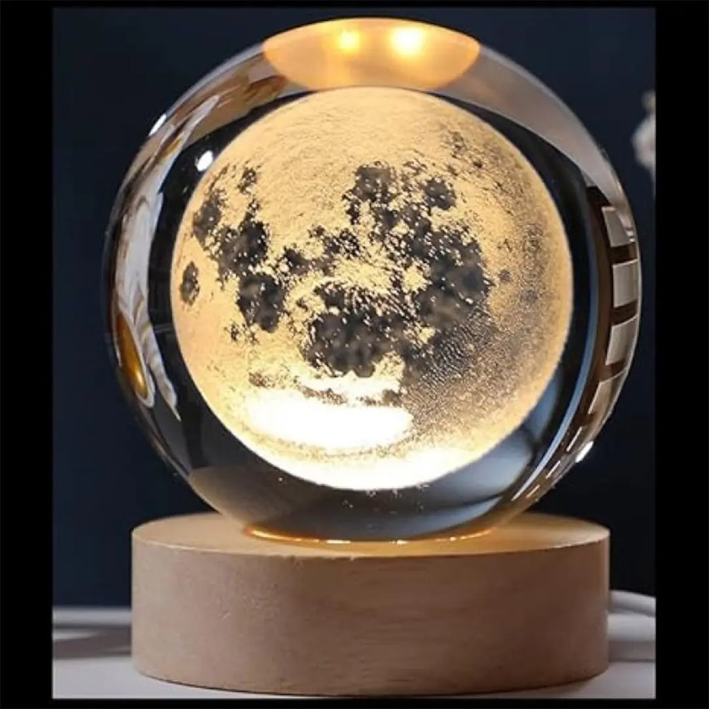 crystal ball lamp galaxy moon design