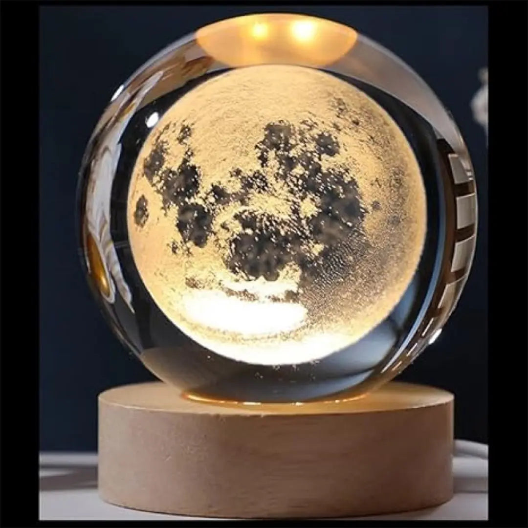 crystal ball lamp galaxy moon design