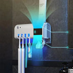Hygienic Toothbrush Holder UV Cleaner Storage Organizer