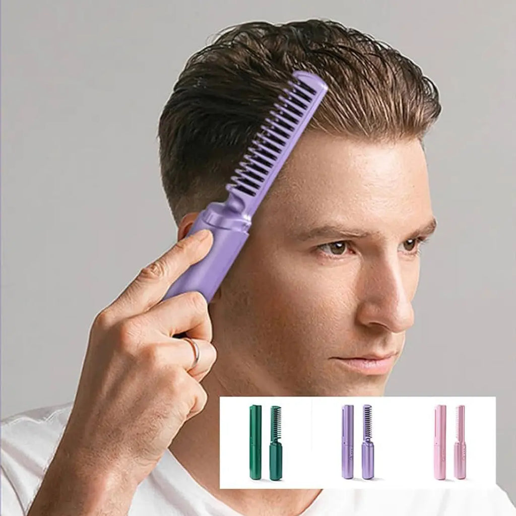 portable hair straightener comb for all hair types