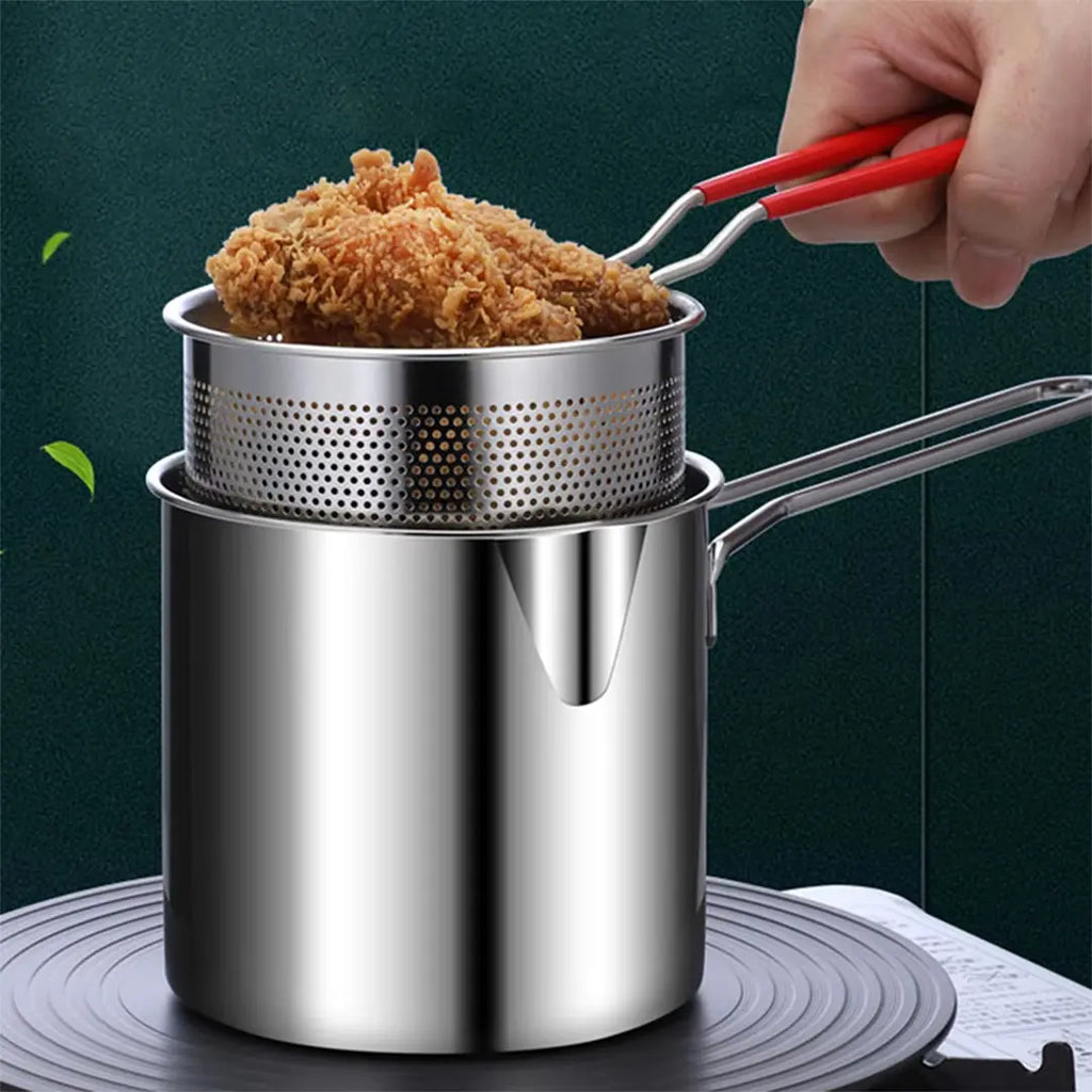 metal fryer pot for crispy fried food