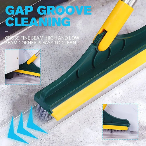 floor cleaning broom with wiper blade 