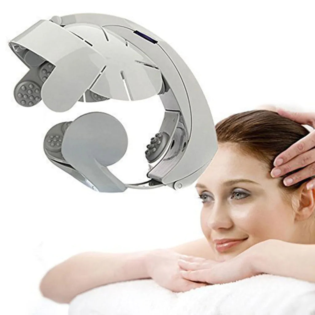 Electromagnet electric head massager helmet for digital treatment