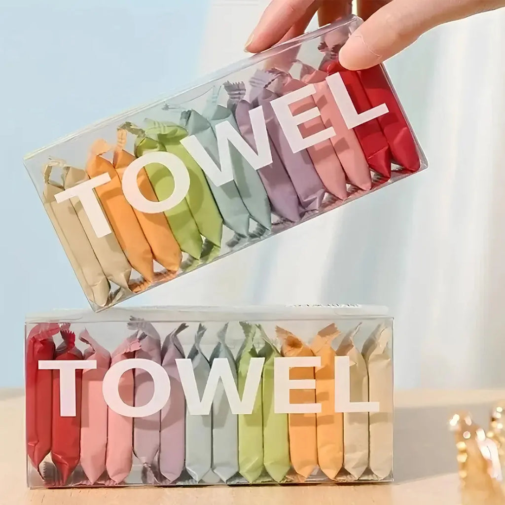 disposable compressed washcloths 14 pcs