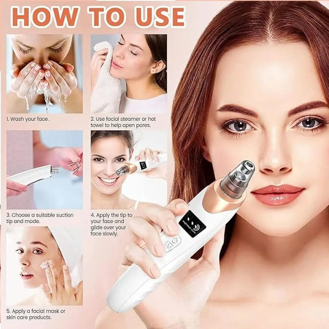 blackhead remover machine with 5 suction heads