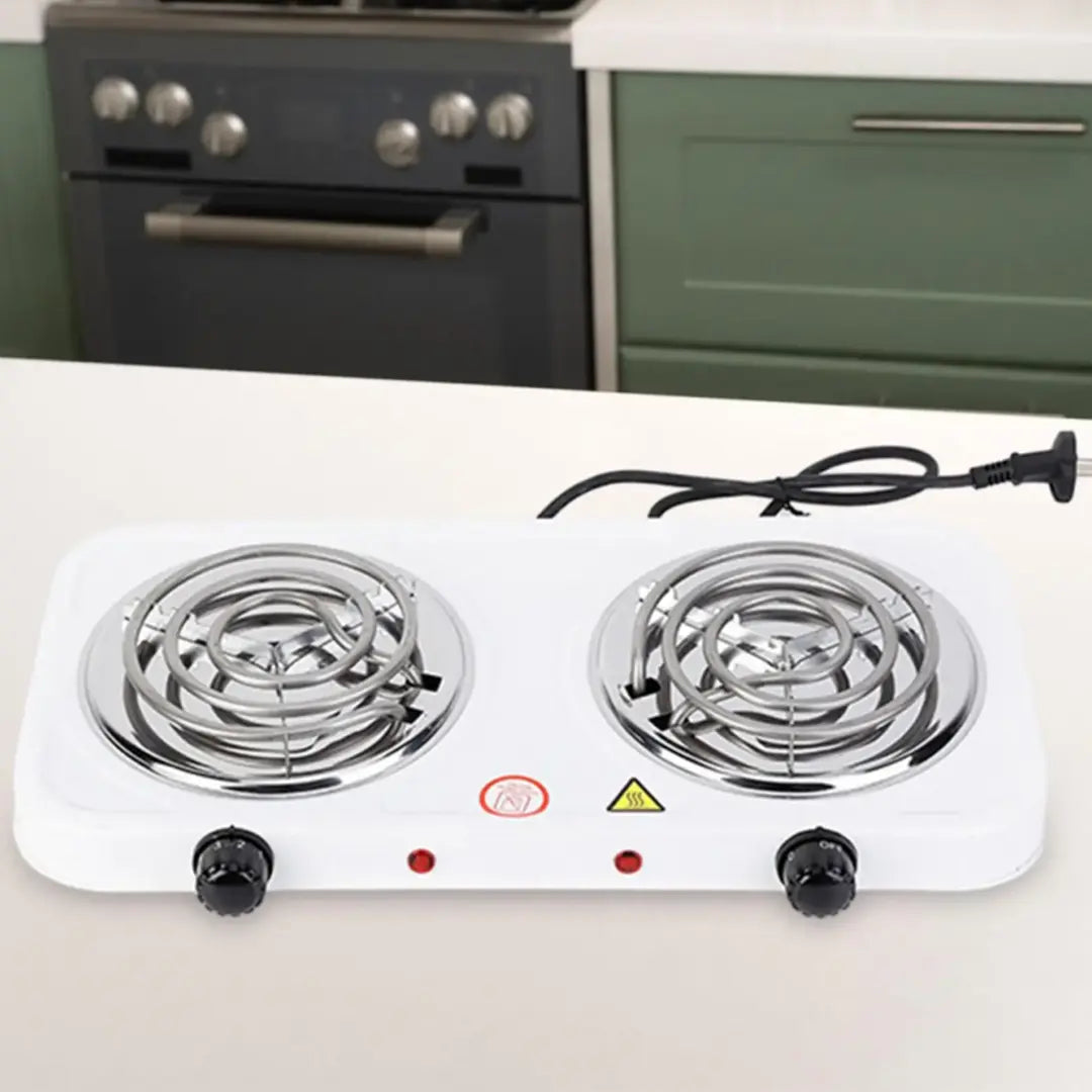 portable dual hot plate electric stove