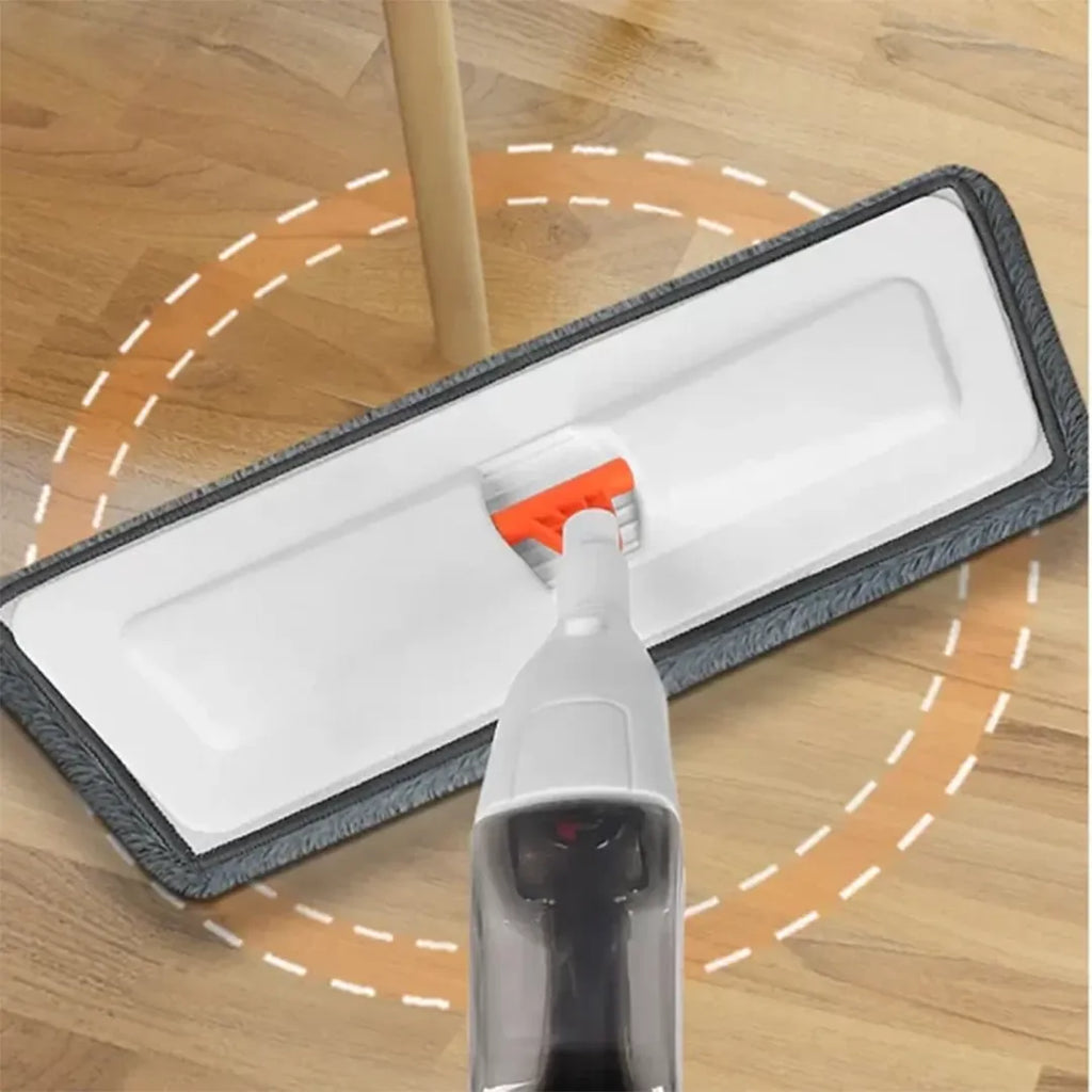 Floor cleaning mop with integrated manual water spray mechanism