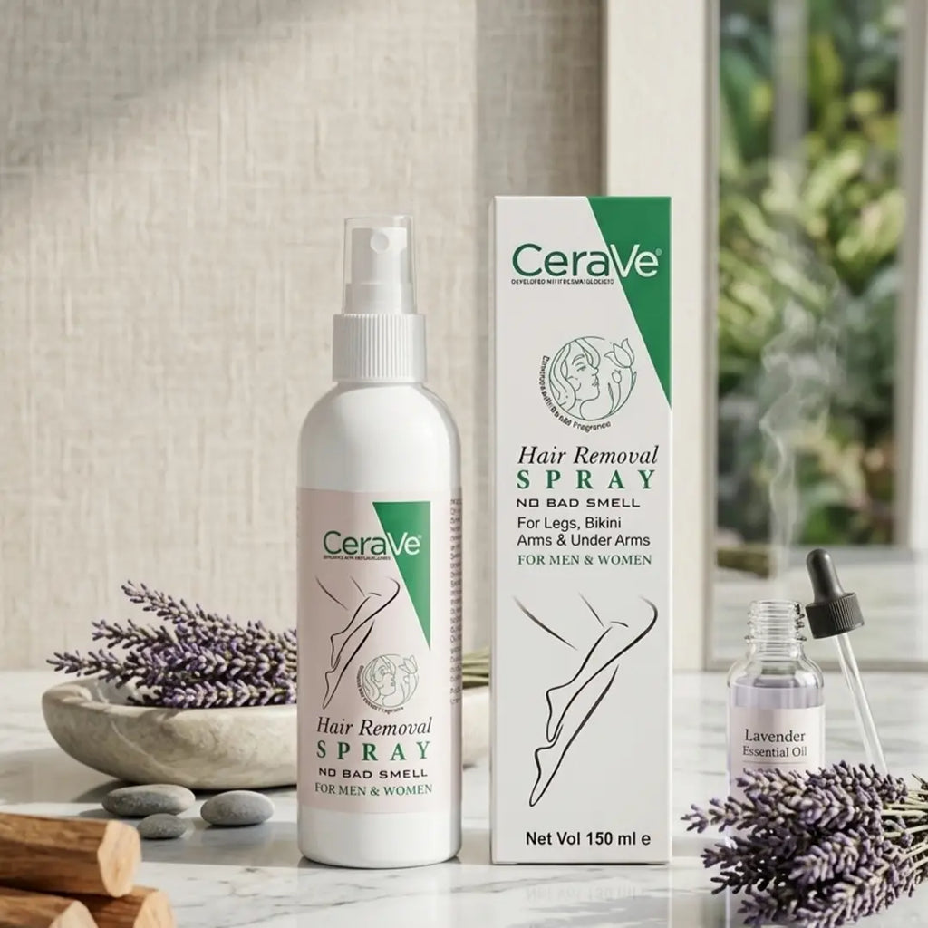 cerave hair removal spray for painless body hair removal