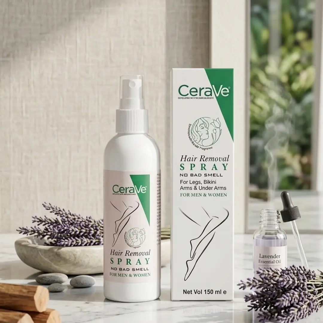 cerave hair removal spray for painless body hair removal