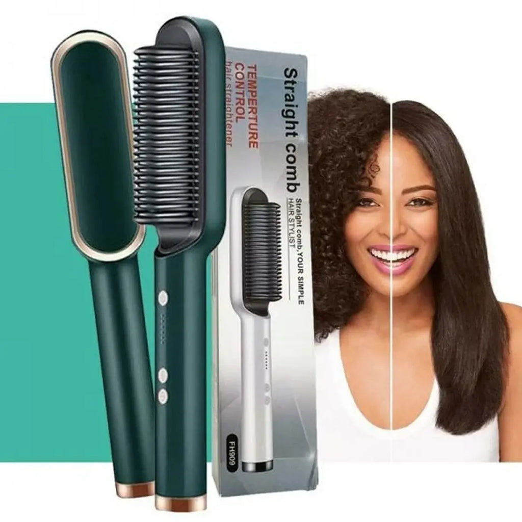 fast heating hair straightening brush