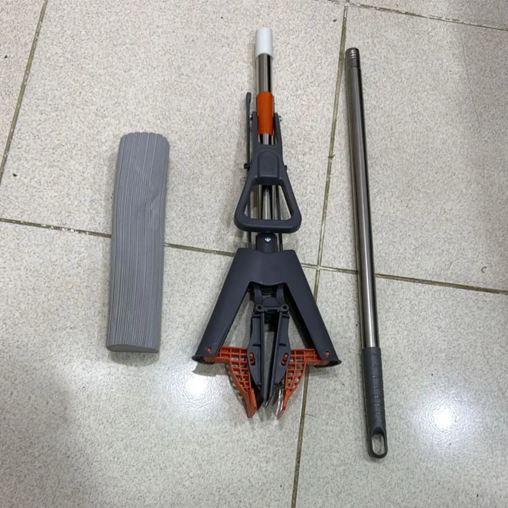 stainless steel handle sponge mop