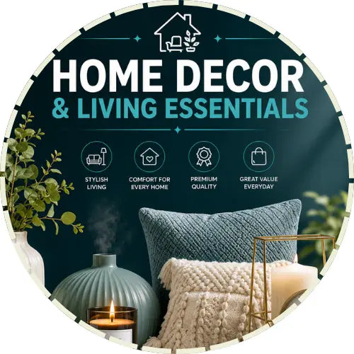 Modern home decor and living essentials including decorative accessories, organizers and stylish home products