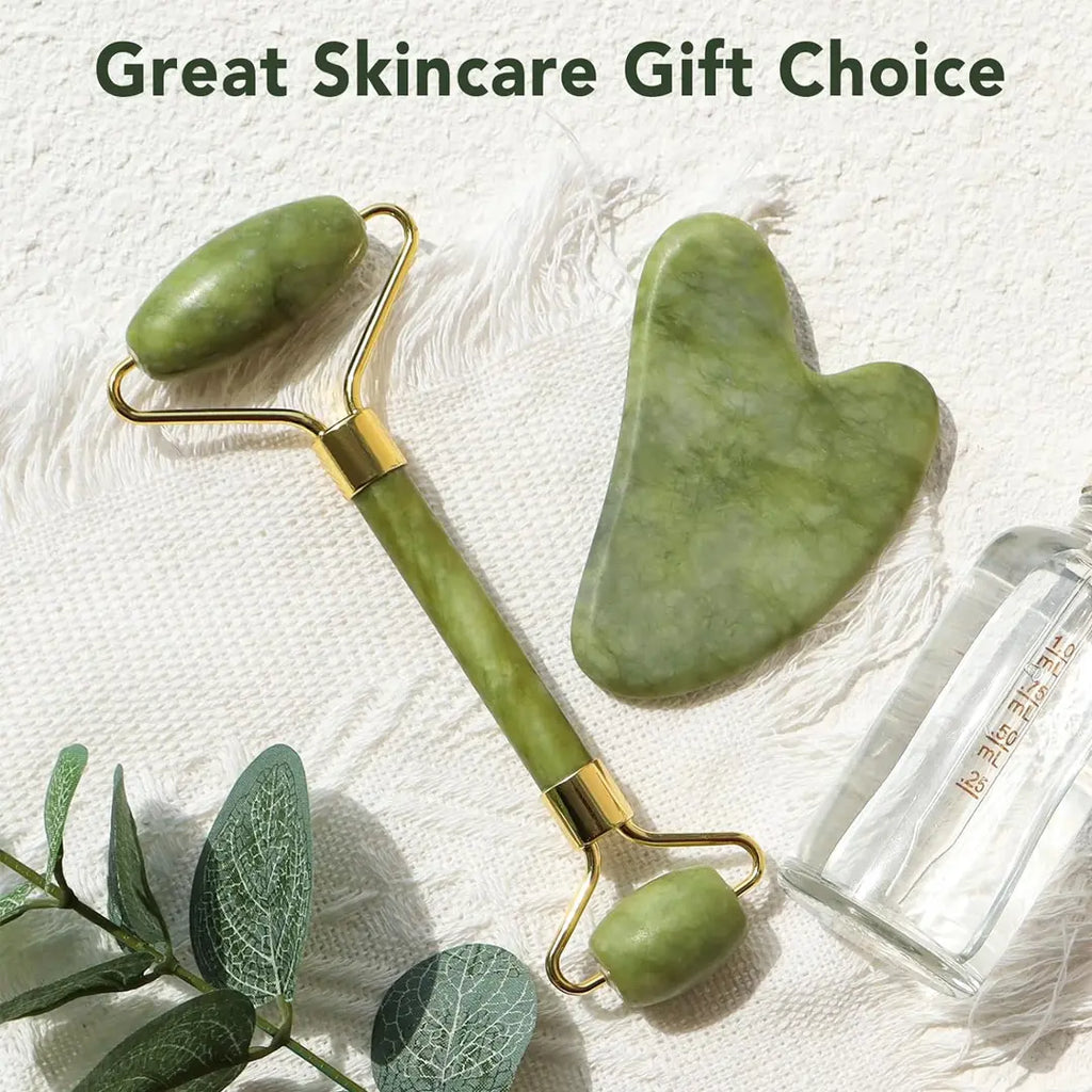 face jade roller for puffiness and glow
