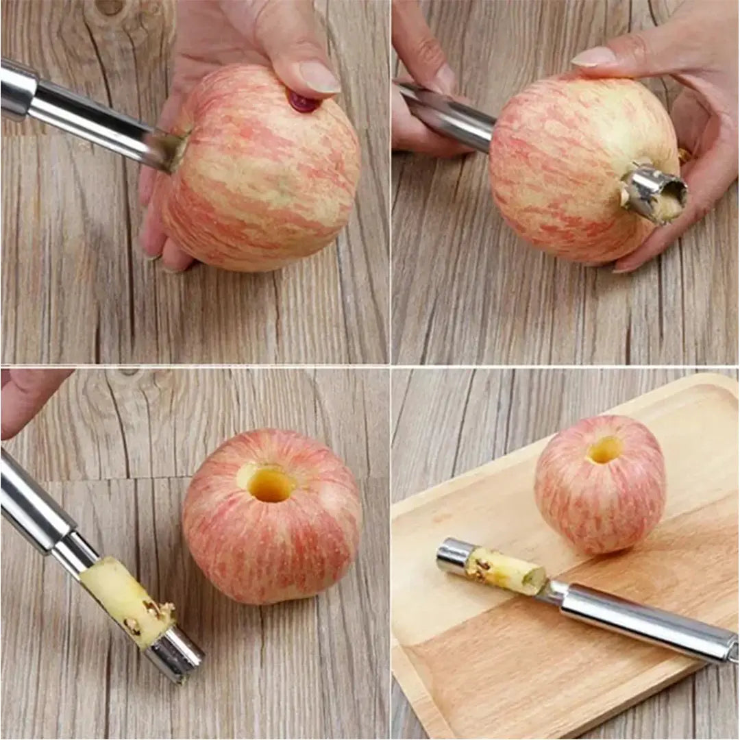 sharp serrated apple corer kitchen tool