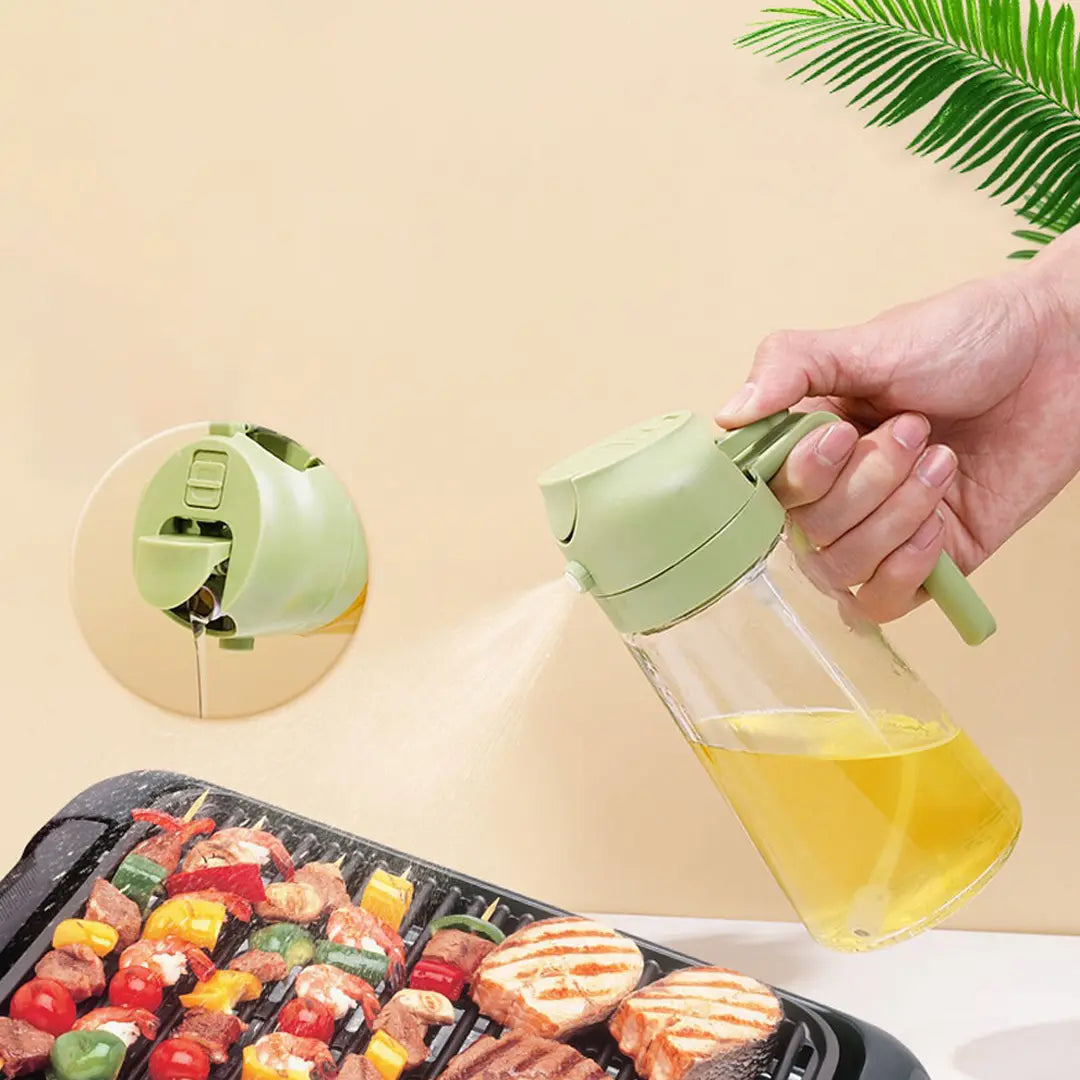 cooking oil dispenser spray and pour bottle