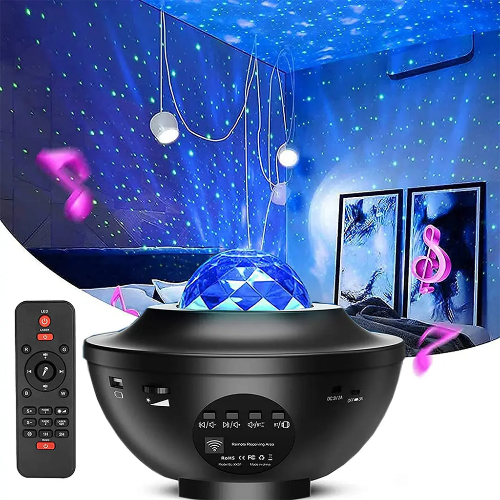ocean wave projector light room decor
