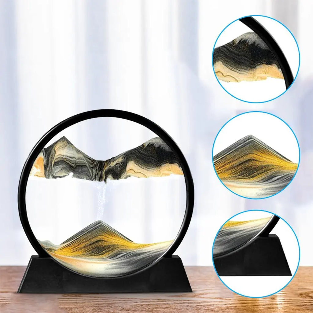 relaxing sand art frame home decoration