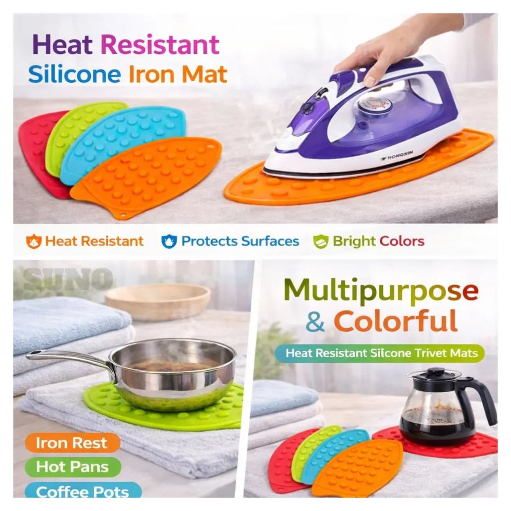 heat resistant silicone iron mat pad non slip
