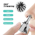 manual nose hair trimmer stainless steel painless grooming