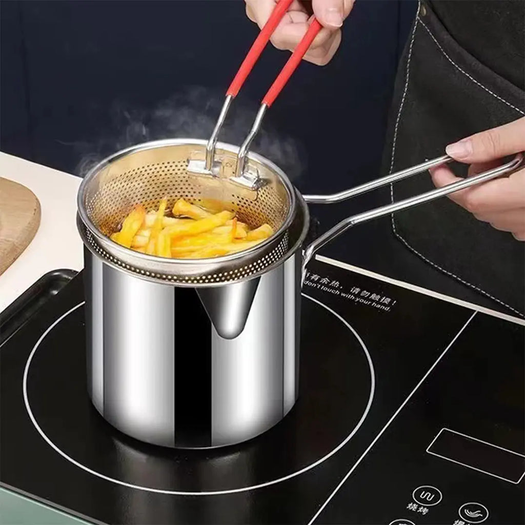 1200ml frying pot oil filter kitchen tool 