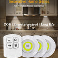 Pack of 3 LED tap lights with remote control for home lighting
