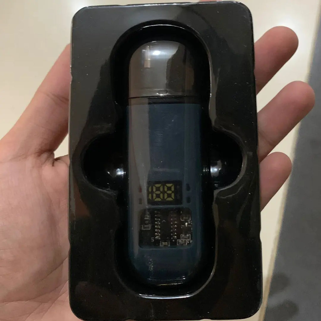 cordless nose and ear hair trimmer device