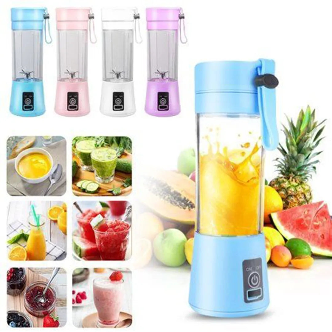 Portable USB rechargeable juicer blender bottle for smoothies and fruit drinks