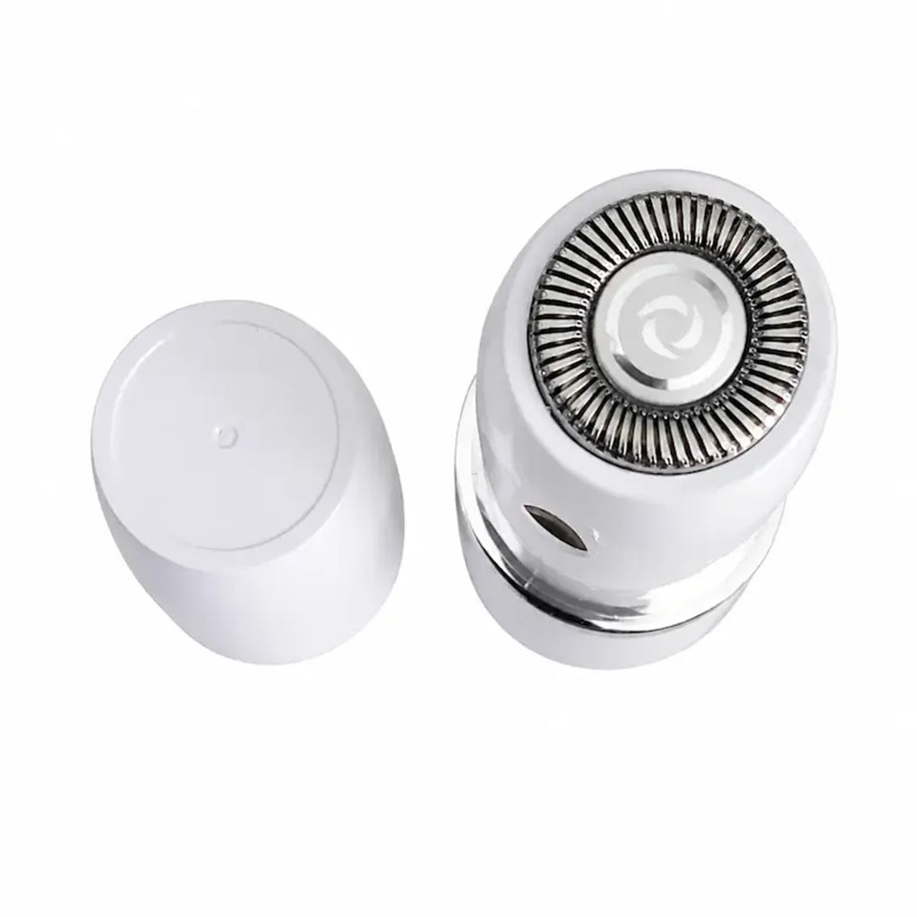 Portable mini facial hair removal shaver with compact lightweight design