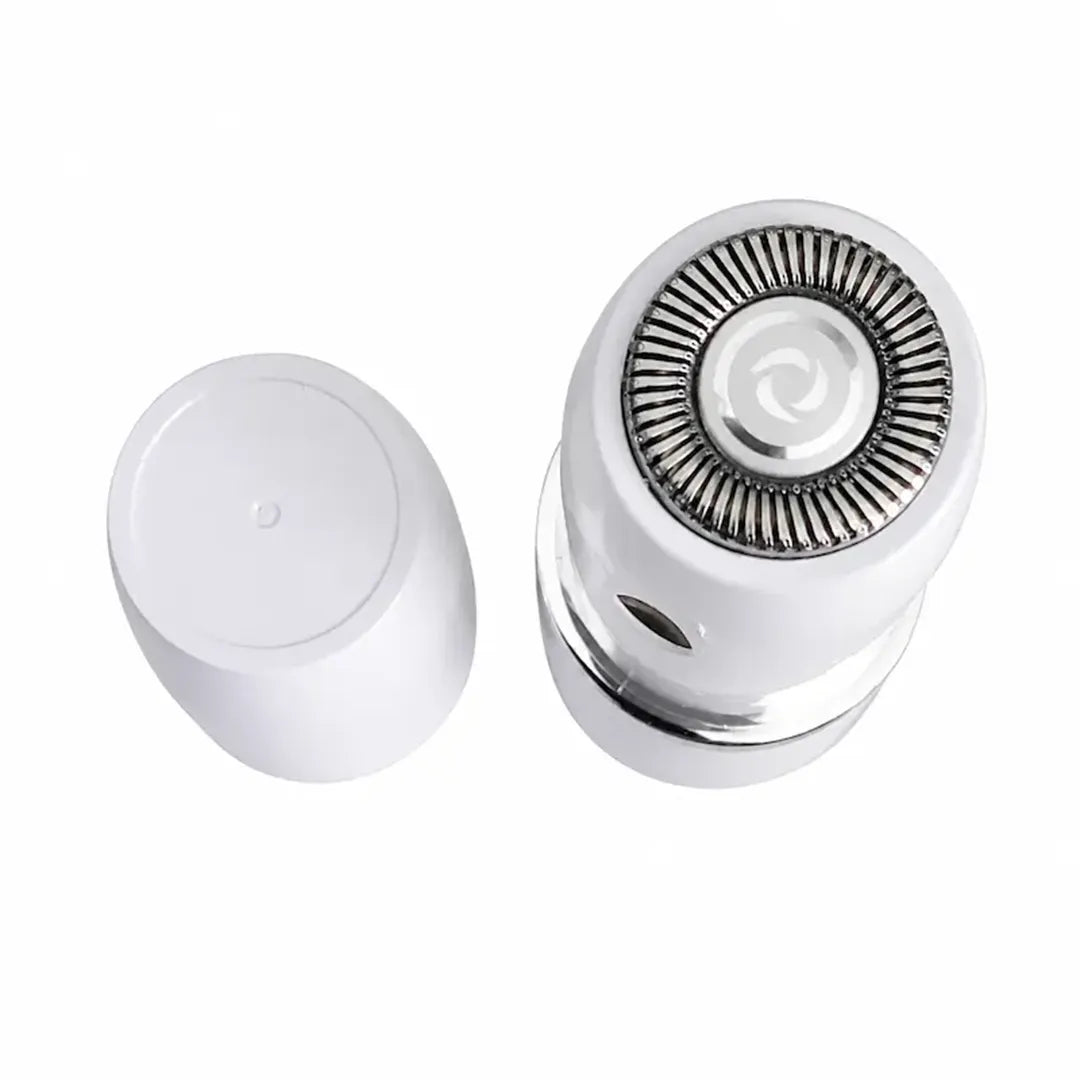 Portable mini facial hair removal shaver with compact lightweight design