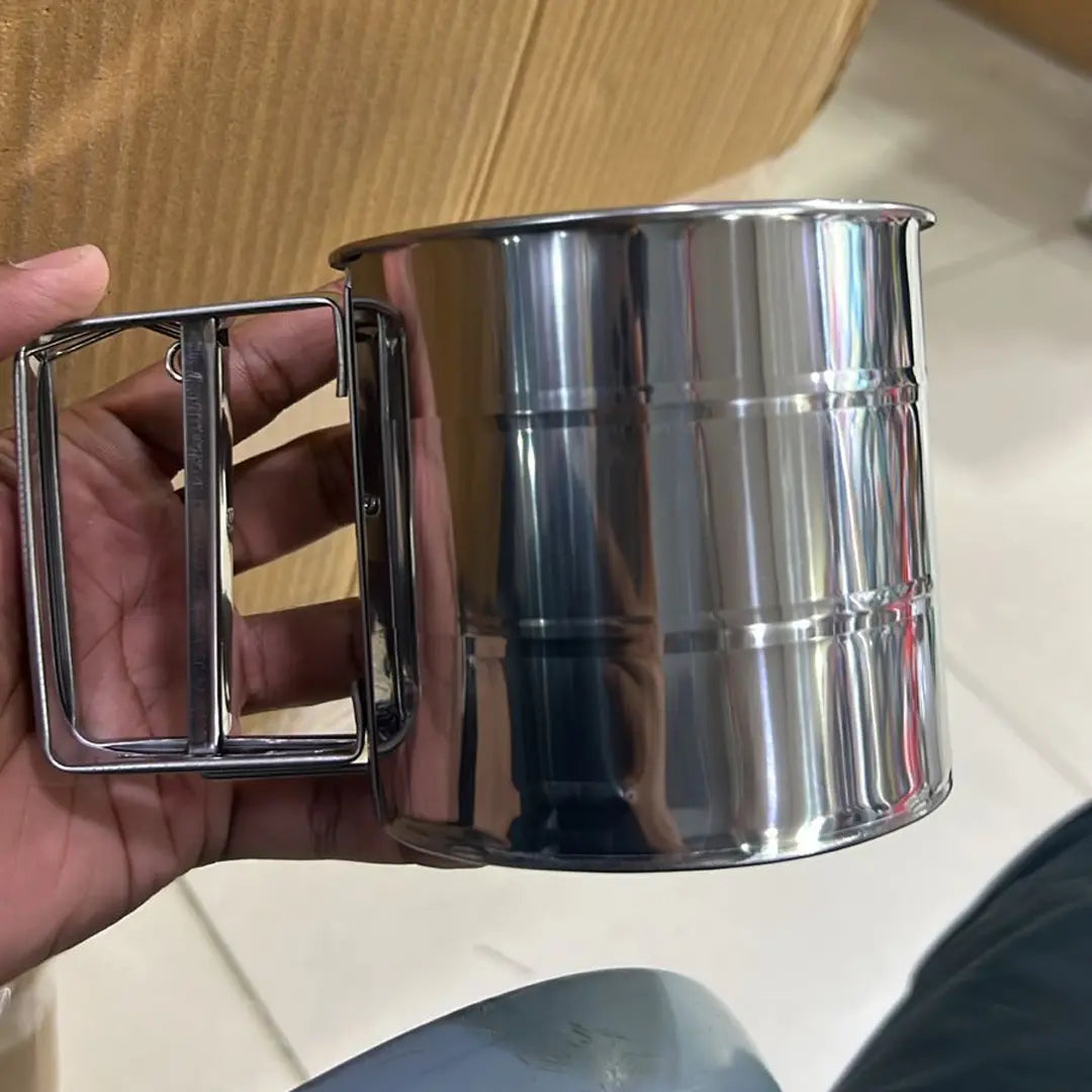 powdered sugar sifter stainless steel kitchen tool
