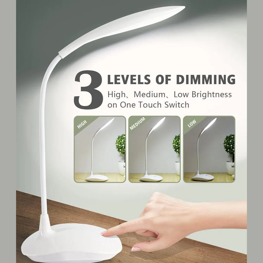 3 level dimmable LED reading desk lamp for studying and writing