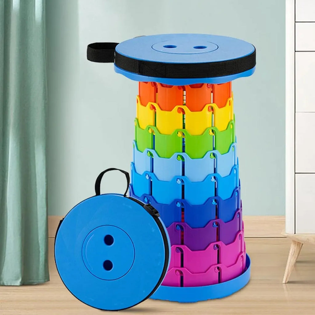 Portable folding stool for fishing hiking and outdoor activities