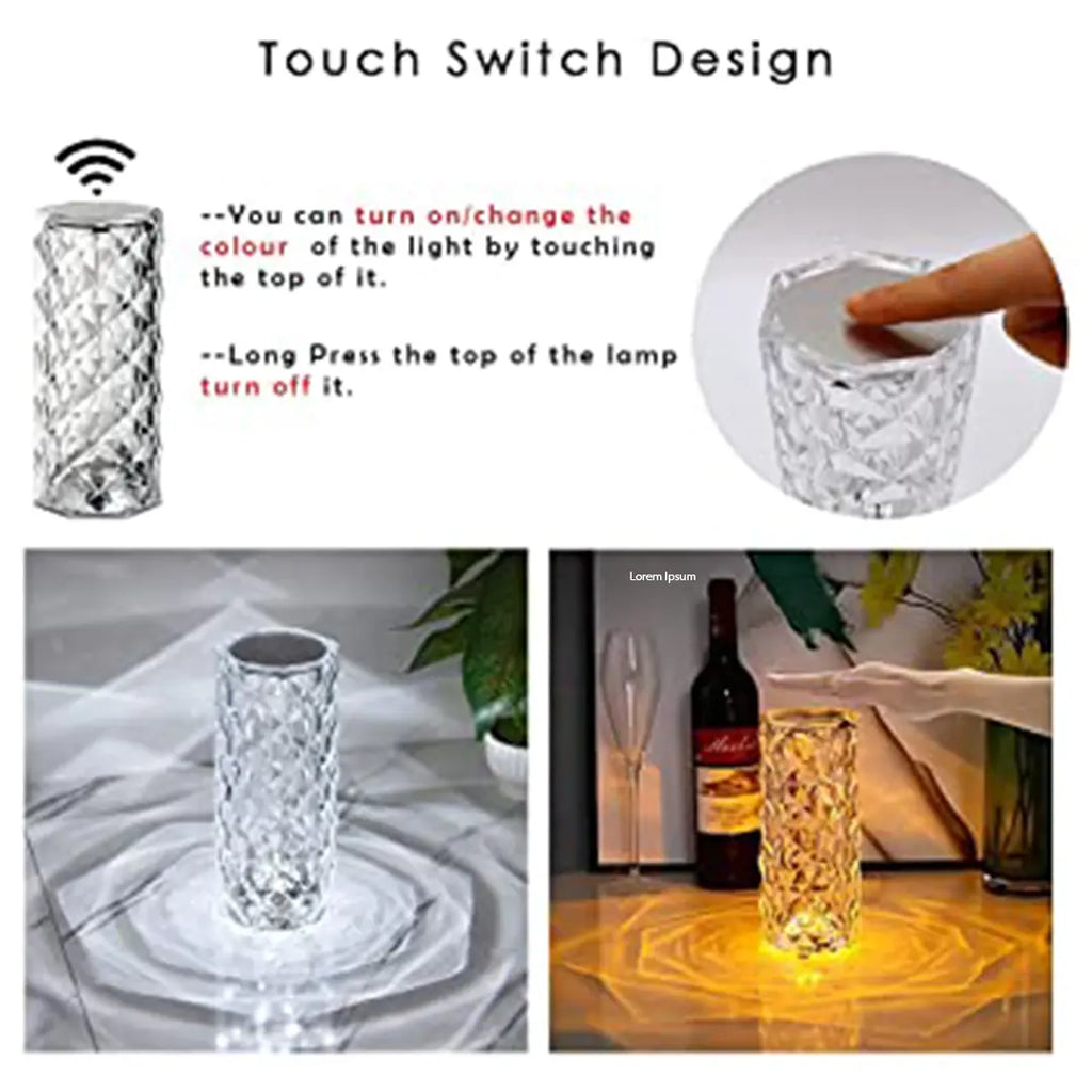 USB rechargeable night lamp decor