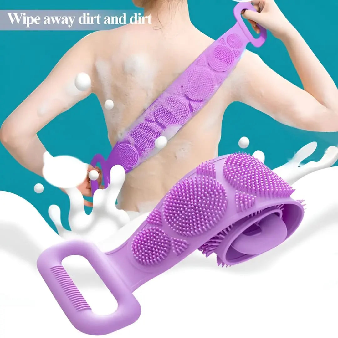 soft silicone body brush for smooth skin cleaning