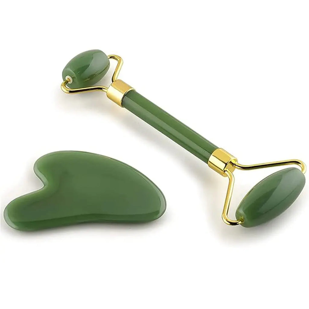 jade roller and ice roller for face massage and beauty